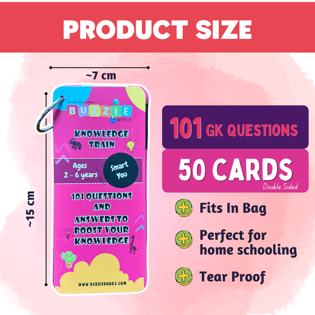 Knowledge Train Level 1 for Kids | GK Question & Answer Cards