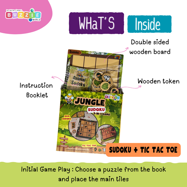 Interactive animal-themed Sudoku activity for children
