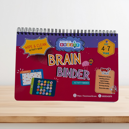 Brain Binder reusable activity book for critical thinking