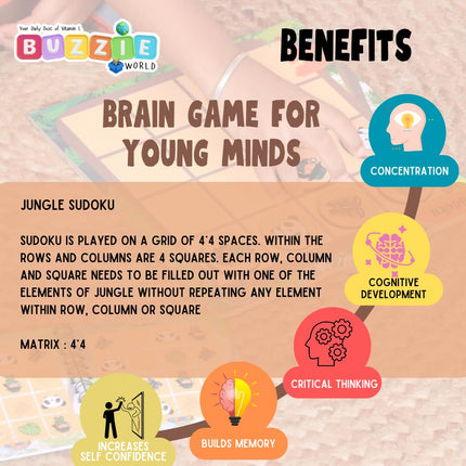 Interactive concentration and reasoning game for kids