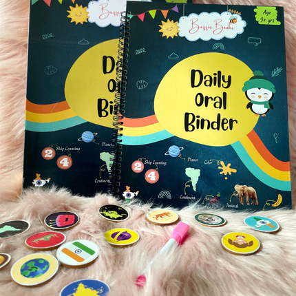 Daily Oral Binder reusable learning activity book for kids