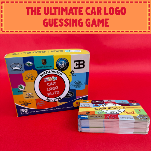 Educational car logo challenge activity by BuzzieWorld