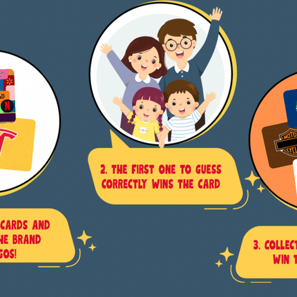 Educational logo quiz activity for school-age children