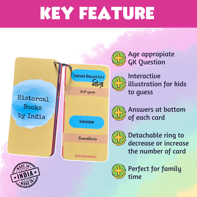 Fun GK challenge cards for school-age children