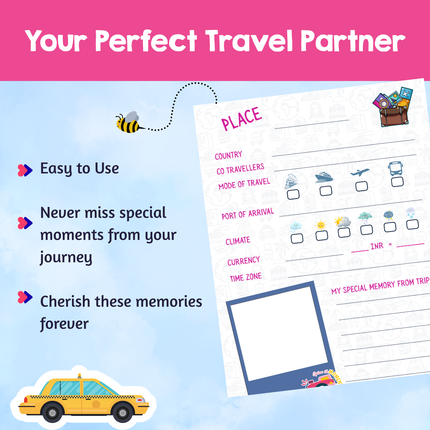 Fun travel diary activity for young explorers