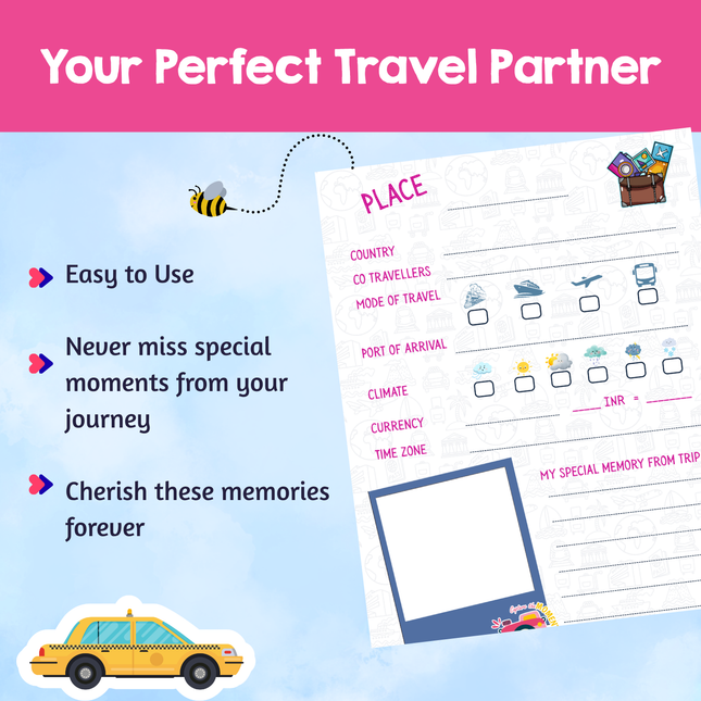 Fun travel diary activity for young explorers