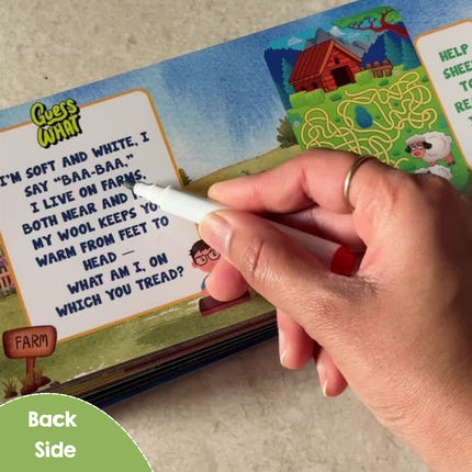 Hands-on animal learning busy binder with interactive activities