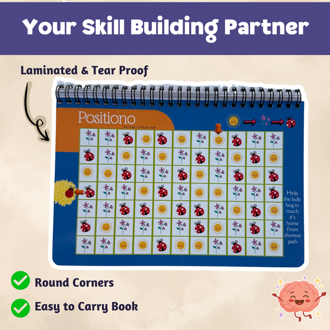 Interactive brain challenge activity set for kids