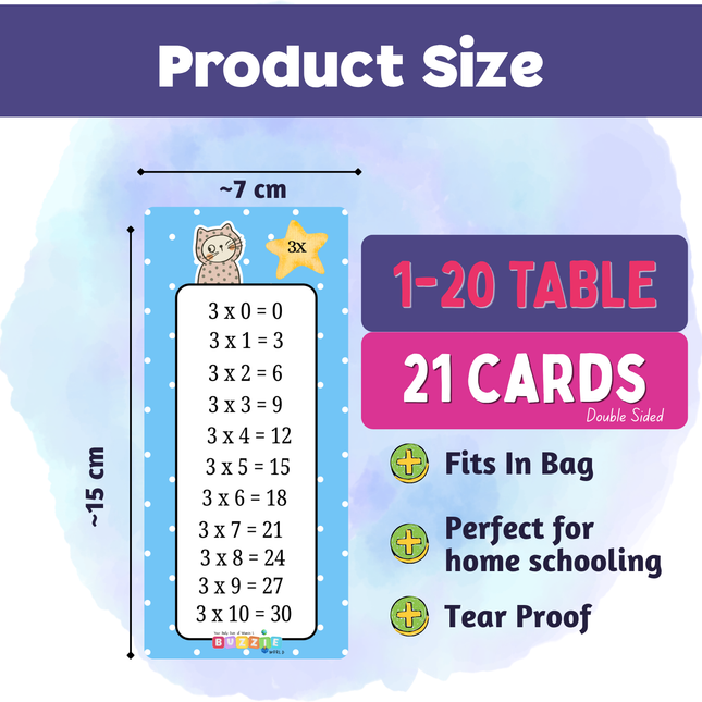 Interactive multiplication practice flashcards for kids