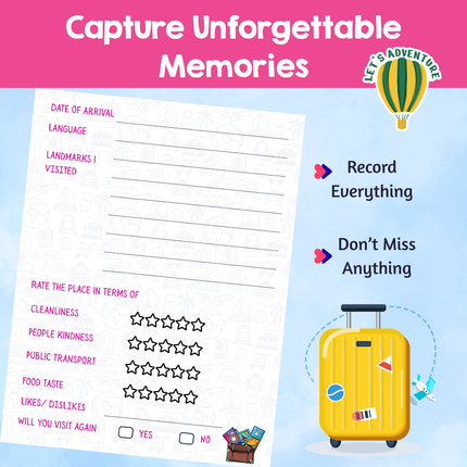 Interactive vacation activity book for children