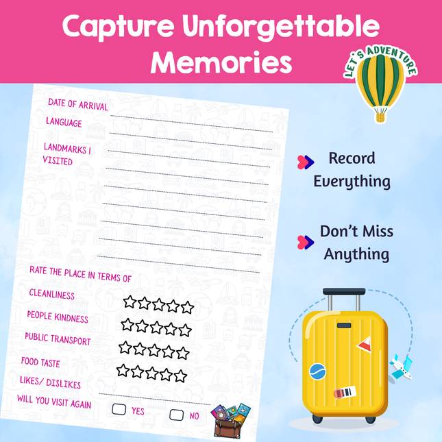 Interactive vacation activity book for children