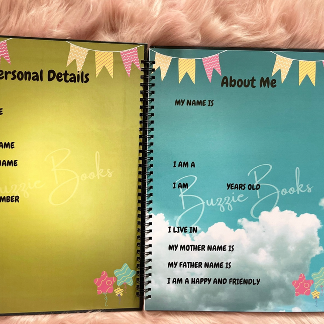 Interactive Velcro learning binder for preschool children