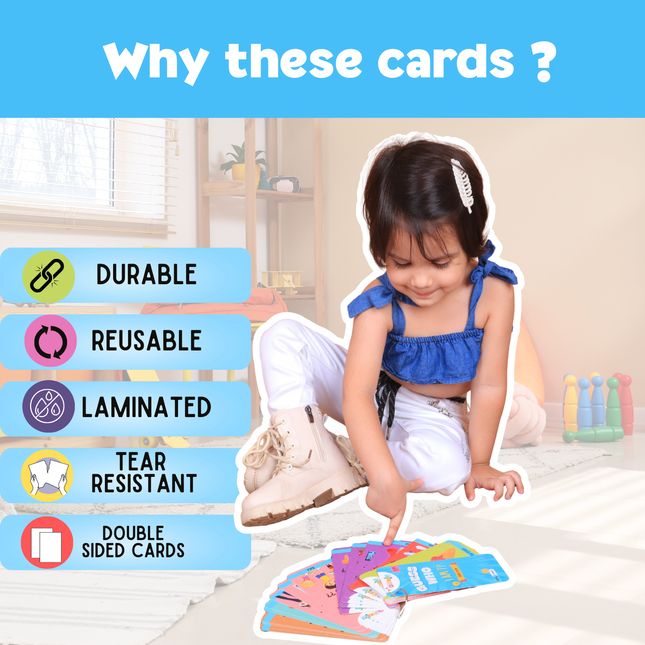 Kids observation and reasoning card activity