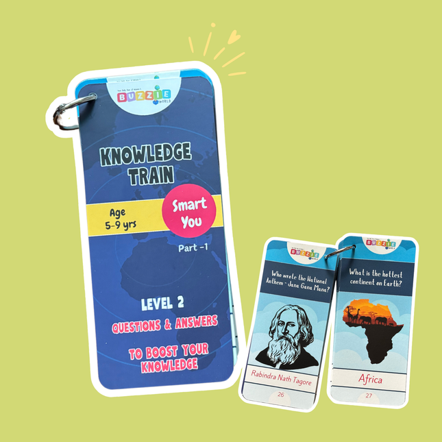 Knowledge Train Level 2 Part 1 learning cards for kids