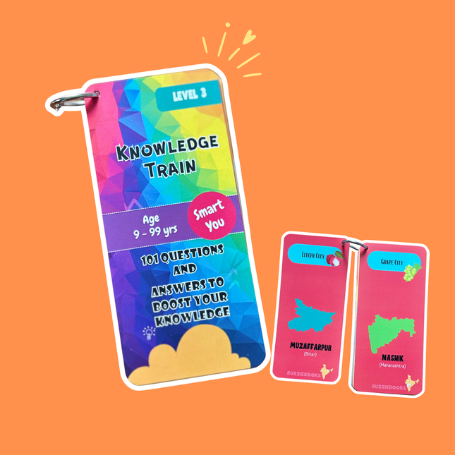 Knowledge Train Level 3 advanced quiz game for kids