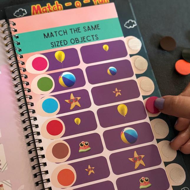 Montessori-inspired preschool matching activity set