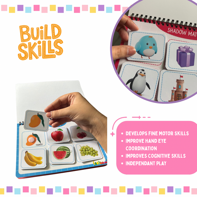 Montessori-inspired reusable busy book for toddlers