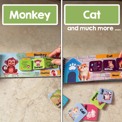 Preschool animal habitat matching activity book for kids