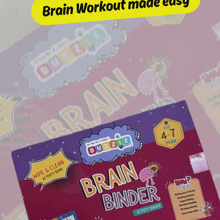 Educational logic games binder for preschool children