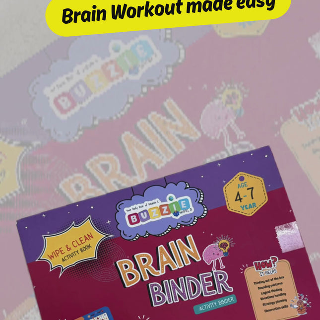 Educational logic games binder for preschool children