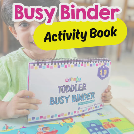 Interactive preschool busy binder for early education