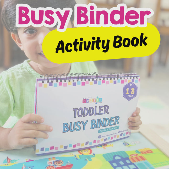 Interactive preschool busy binder for early education