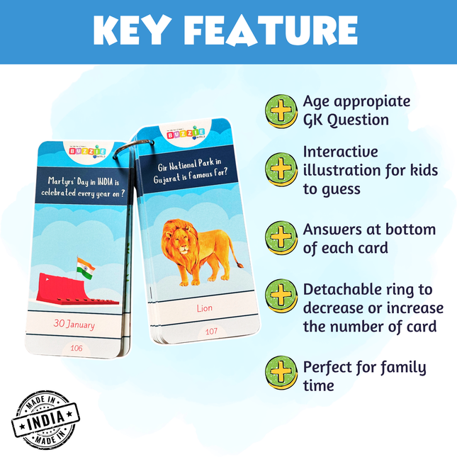 Screen-free advanced GK learning activity by BuzzieWorld