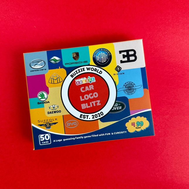 Screen-free automobile logo recognition game for kids