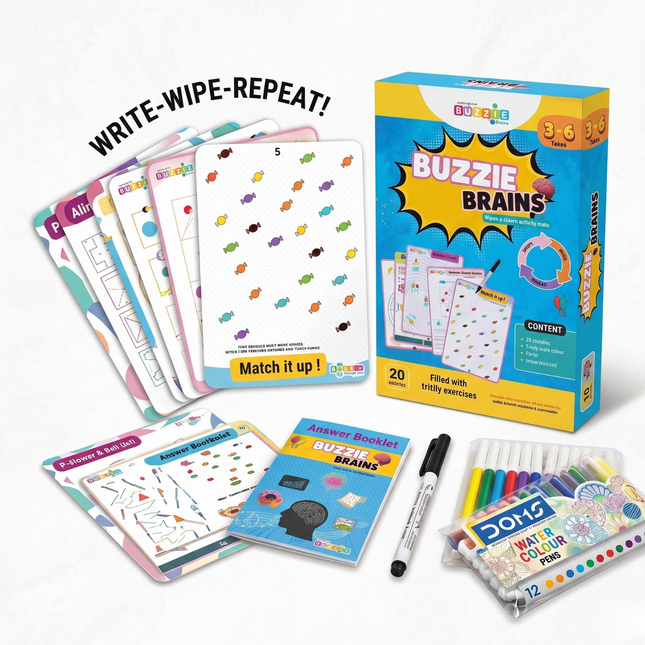 Screen-free educational brain training kit for kids