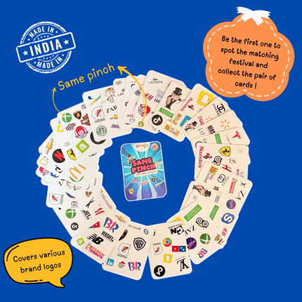 Screen-free logo recognition activity by BuzzieWorld
