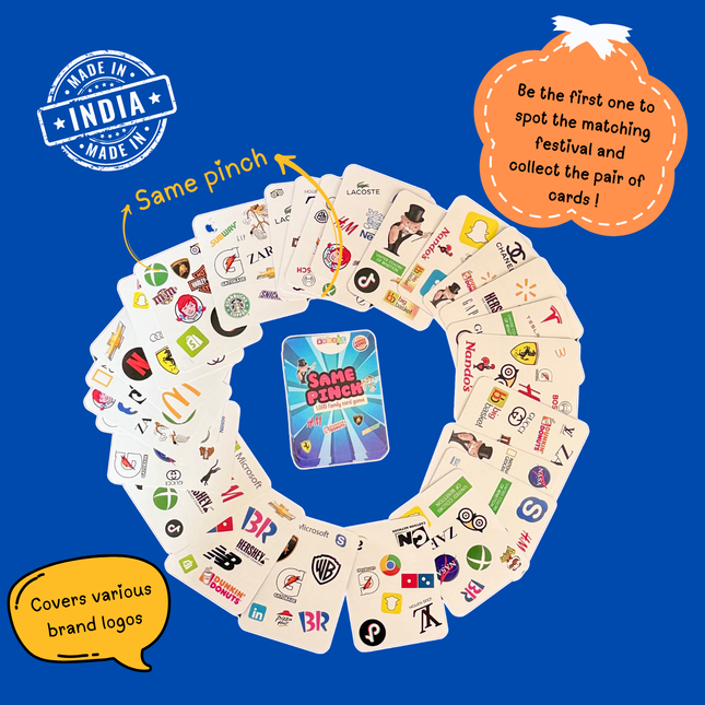 Screen-free logo recognition activity by BuzzieWorld