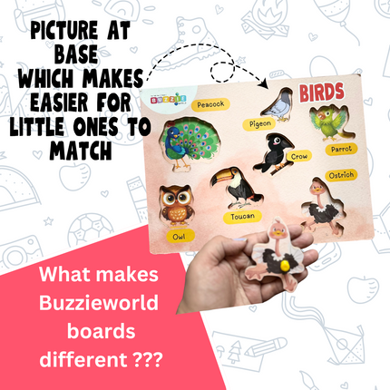Screen-free peg activity by BuzzieWorld for preschoolers