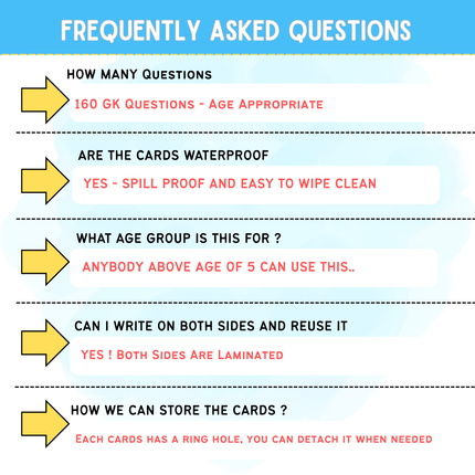 Creative screen-free quiz activity for cognitive development