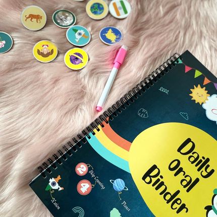 Screen-free toddler educational activity binder by BuzzieWorld