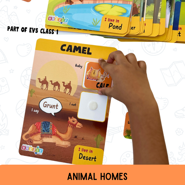 Travel-friendly animal homes educational activity for kids