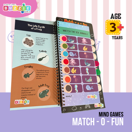 Travel-friendly cognitive learning activity for kids