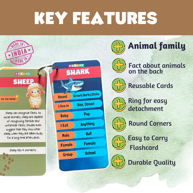 Kids wildlife and habitat learning activity set